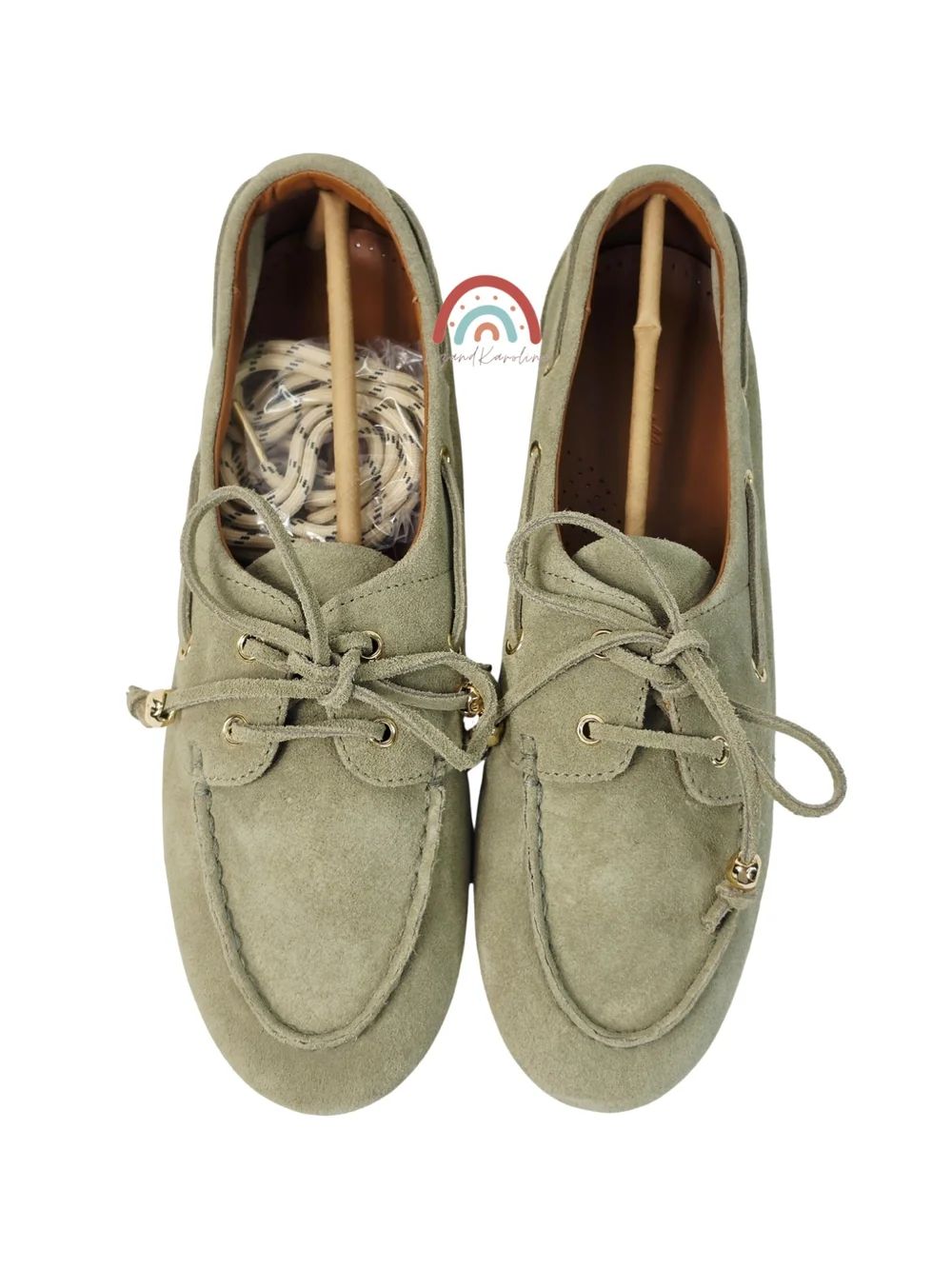 New! Madewell The Jamie Boat Shoe in Leather Suede Pale Fatigue 9 - Picture 8 of 15
